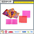 Top sale clear pvc box plastic colorful stripe pp file folder A4 size document bag